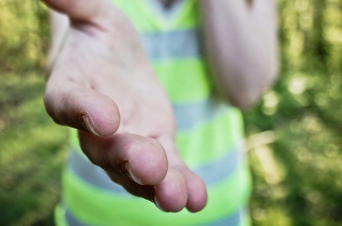 Wir suchen dich! helfende hand